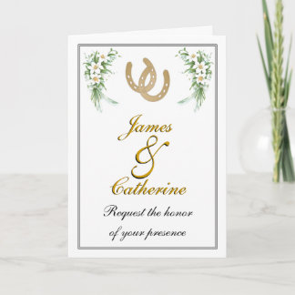 Cartões personalizáveis de casamento ocidental