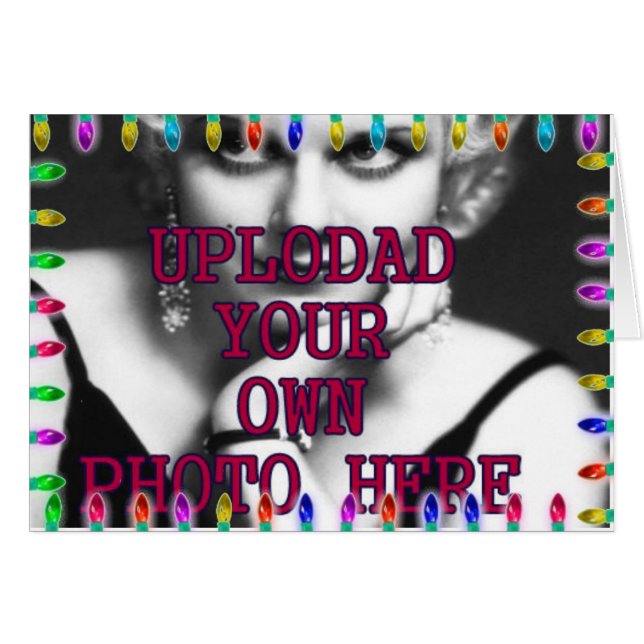 CARTÕES PERSONALIZÁVEIS DE GREETING DE NATAL (Frente Horizontal)