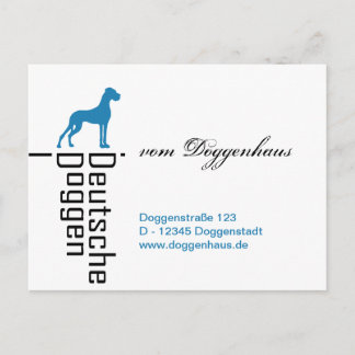 cartões personalizáveis do Great Dane