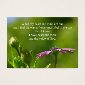 Cartões pessoais Inspirativos