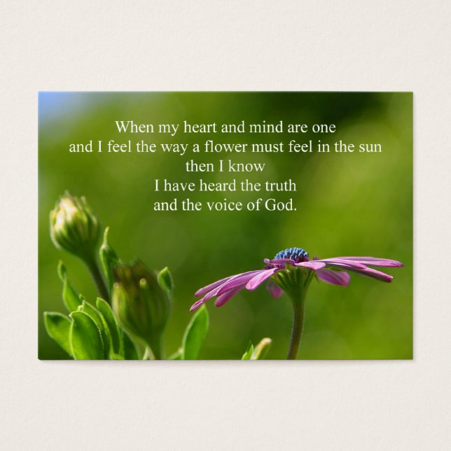 Cartões pessoais Inspirativos (Frente)