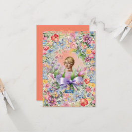 Cartões Planos 1 Pêssego(Cameo Garden)RFPMDesigns©