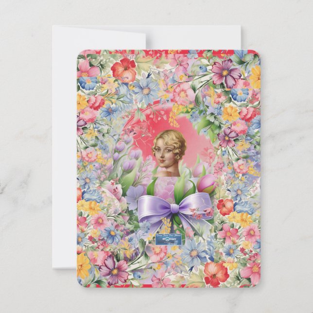 Cartões Planos 2 Vermelho(Cameo Garden) RFPMDesign (Frente)