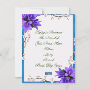 Cartões Planos 9 (PurpleBlossoms) RFPMDesigns 2024