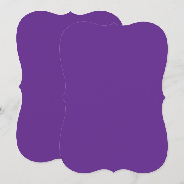Cartões Planos Roxos | Convite Elegante | Papelari (Frente/Verso)