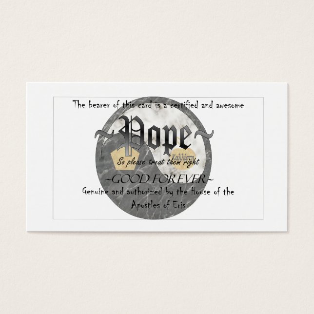 Cartões Populares Discordianos (Frente)