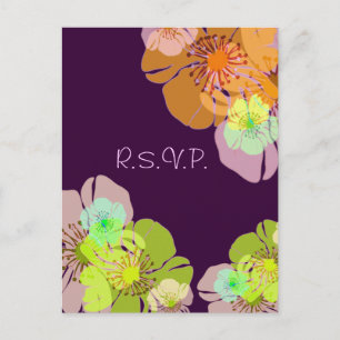 Cartões postais Aloha/ Luau RSVP, para convites 5x