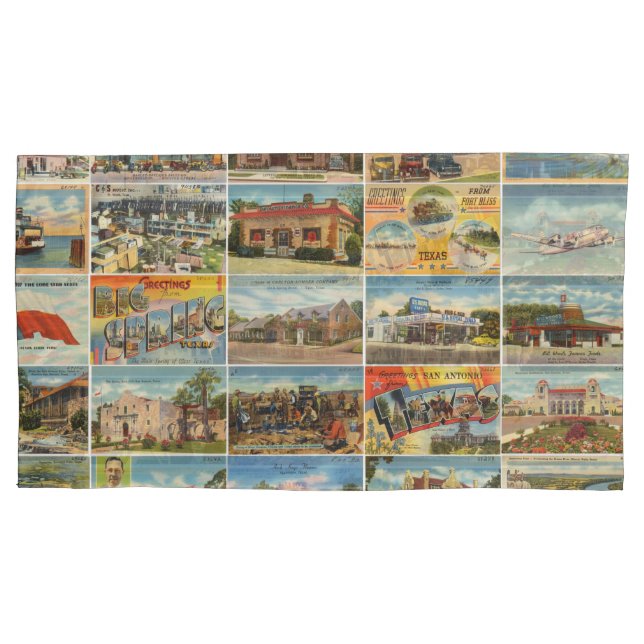 Cartões postais antigos do Texas (Frente)