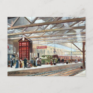Cartões postais antigos - Estação Waterloo, Lon
