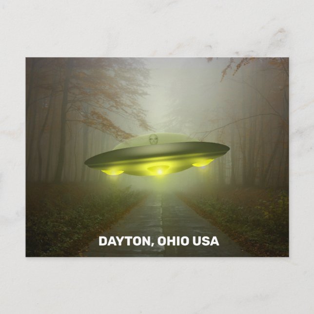 Cartões postais ART OIO SPACESHIP OFO DAYTON (Frente)