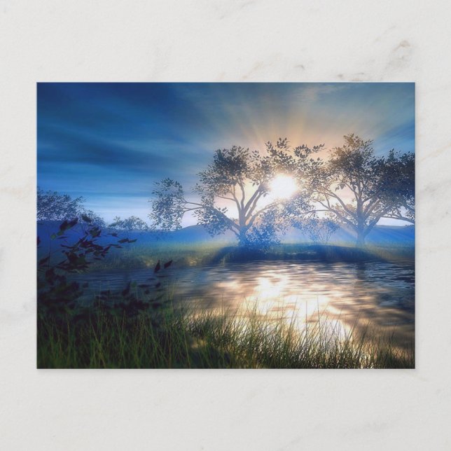 Cartões postais azuis (Frente)