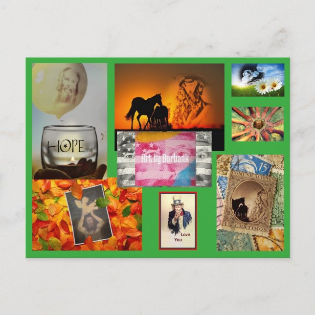 Cartões postais Burbank - Arte por Burbank (Frente)