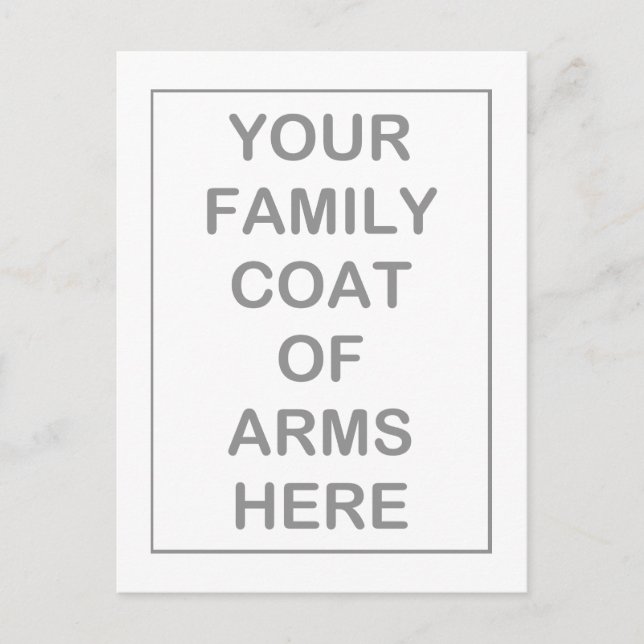 Cartões postais casaco de armas (Frente)