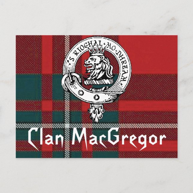 Cartões postais Clan MacGregor (Frente)