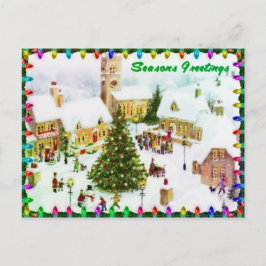 Cartões postais clássicos de saudação de Natal