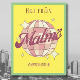 Cartões postais coloridos da Suecia Malmö Sverige