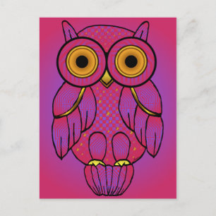 Cartões postais com brilho de minha$t Owl