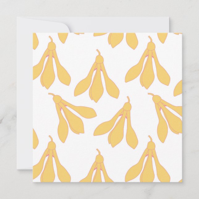 Cartões postais com design de chuva de neve para p (Frente)