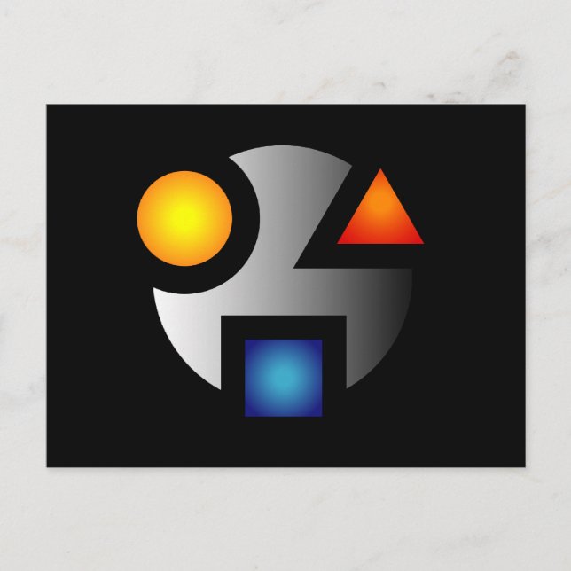 Cartões postais com logotipo criptográfico MI (Frente)