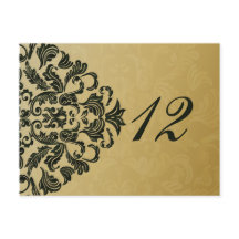 cartões postais com números de tabela ouro verde