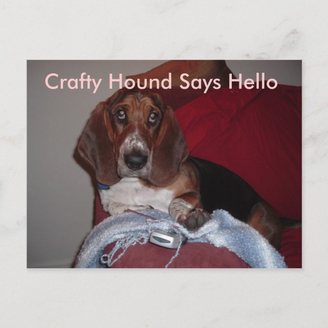 Cartões postais Crafty Hound (Frente)