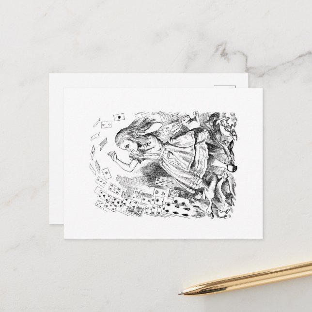 Cartões postais da Alice no País das Maravilhas  (Frente/Verso In Situ)