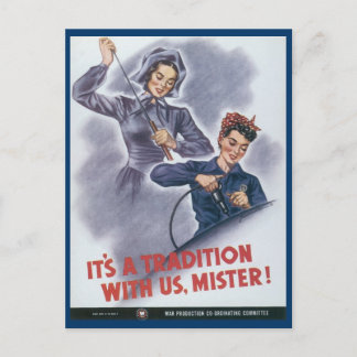 Cartões postais da Guerra Mundial, mulheres trabal