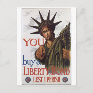 Cartões postais da Guerra Vintage, poster de Liber