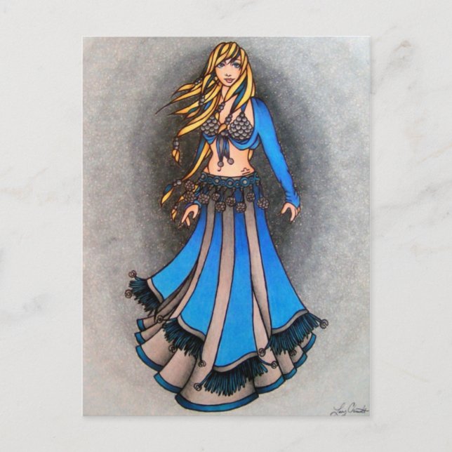 Cartões postais da Libra Bellydancer (Frente)