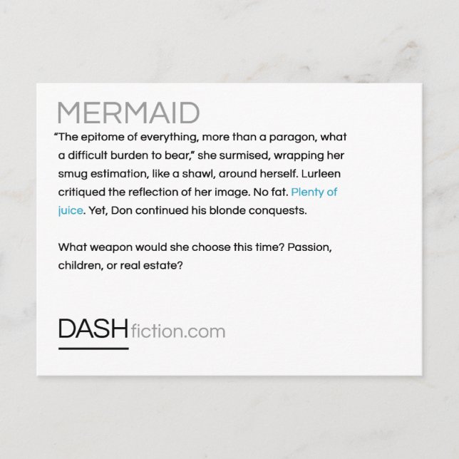 Cartões postais da Mermaid (Frente)