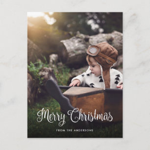 Cartões postais de 2 fotos de Feliz Natal