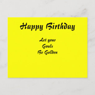 Cartões postais de aniversário feliz motivadores
