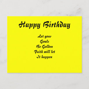 Cartões postais de aniversário felizes