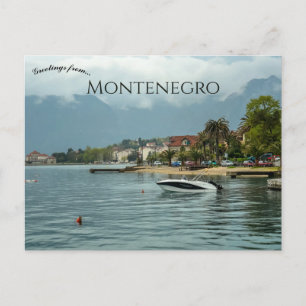 Cartões Postais de Barcos em Kotor Montenegro