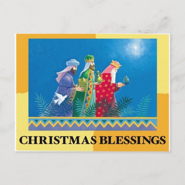 Cartões postais de bênçãos de Natal (Frente)