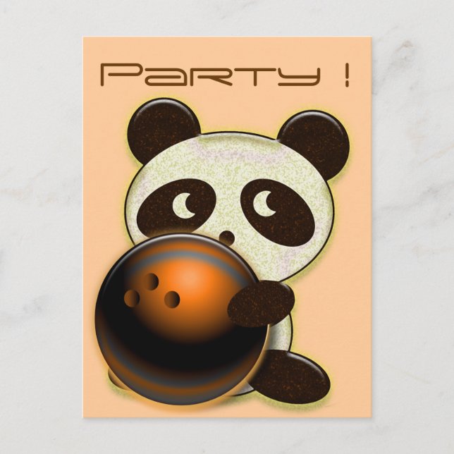 Cartões Postais de Boliche Personalizados (Frente)