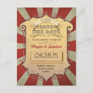 cartões postais de carnaval ou circo