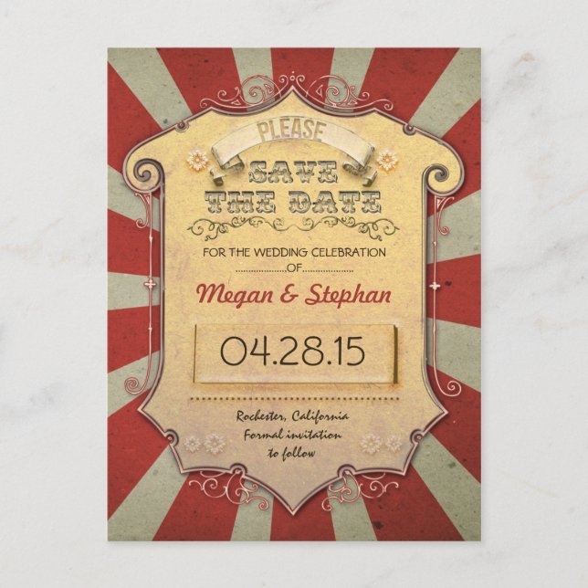 cartões postais de carnaval ou circo (Frente)