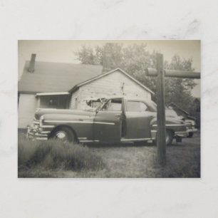Cartões postais de carros antigos dos anos 1950