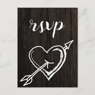 Cartões postais de casamento Rsvp