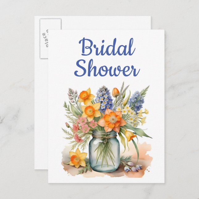 Cartões postais de chá de panela (Frente/Verso)