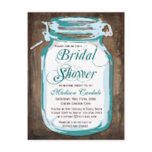 Cartões postais de Chá de panela Rústico de Mason 