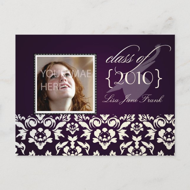 Cartões postais de convite para festas de formatur (Frente)
