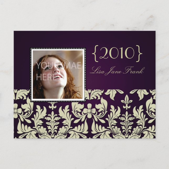 Cartões postais de convite para festas de formatur (Frente)