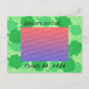 Cartões-postais de convite para fotos de casamento