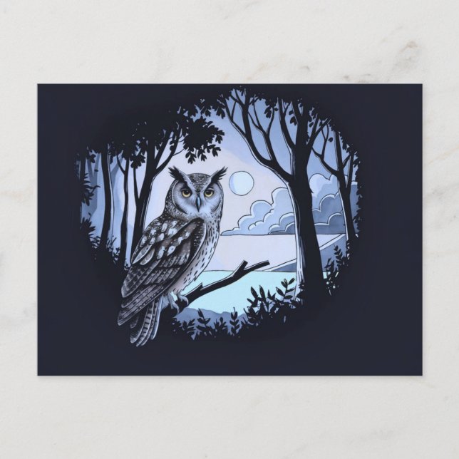 Cartões postais de coroa em florestas (Frente)