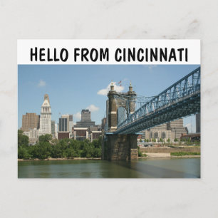 CARTÕES POSTAIS DE CUMPRIMENTOS DE CINCINNATI OHIO