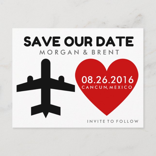 Cartões postais de data de salvamento do destino d (Frente)