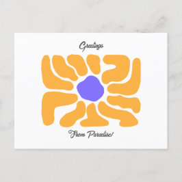 Cartões postais de férias de Abstrato simples