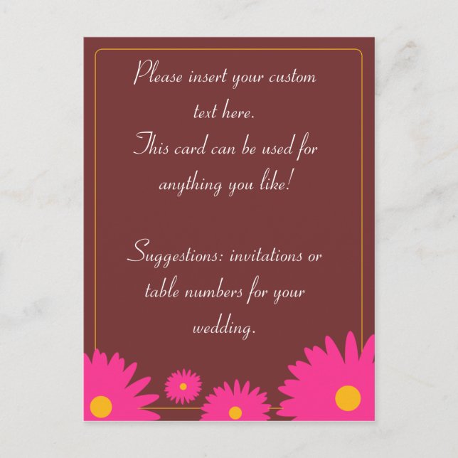 Cartões Postais de Flores de Primavera (Frente)